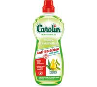 Carolin Nettoyant Multi-Surfaces Huiles Essentielles Anti-Bactérien sans Javel Eucalyptus et Citron Vert 1 L