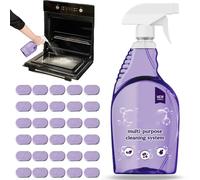 Nettoyant multi-surfaces en comprimés et flacon, nettoyant multi-usages sans résidus, for la maison, la cuisine et la salle de bain (24 pièces)(1 bottle+30pcs)