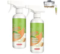 Nettoyant multi-usages à formule naturelle, nettoyant à l'huile, spray nettoyant pour cuisine à eau ionisée électrolysée pour hottes, fours, plaques de cuisson, élimine la saleté (2 Pièce)