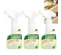 Nettoyant multi-usages pour éliminer la graisse, les plaques de cuisson et les surfaces de cuisine, spray nettoyant pour l'acier inoxydable, dégraissant puissant pour l'entretien des surfaces. (3PCS)