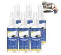 Nettoyant multi-usages pour serpentins de climatiseur, spray nettoyant sans rinçage pour climatiseur, désodorisant doux pour conduits d'aération, spray nettoy/ant pour climat/iseur. (6PCS)
