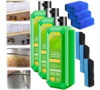 Nettoyant multifonction puissant, polyvalent et haute performance pour enlever la saleté, les taches d'huile multi-usages, pour cuisine, salle de bain et voiture (3 pièces)