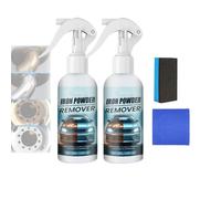Nettoyant multifonctionnel pour taches d'huile et de rouille pour voiture, spray nettoyant multi-usages efficace pour surfaces métalliques (2PCS)