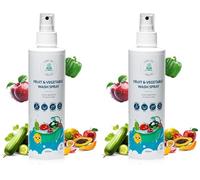 Nettoyant naturel en spray pour fruits et légumes, sans phosphates, nettoyant pour légumes à base d'ingrédients naturels, 250 ml (Lot de 2)