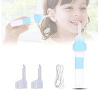 Nettoyant Oreille, Puissance D'Aspiration élevée Aspirateur D'oreille électrique En Silicone Avec Lumière Et 2 Embouts Souples Et Câble De Chargement USB Pour Bebe, Adulte