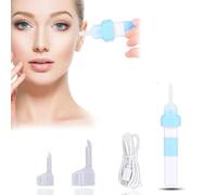 Nettoyant Oreille, Puissance D'Aspiration élevée Aspirateur D'oreille électrique En Silicone Avec Lumière Et 2 Embouts Souples Et Câble De Chargement USB Pour Bebe, Adulte
