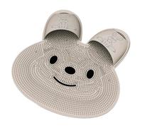 Nettoyant Pieds Silicone - Tapis Nettoyeur Douche Silicone - Fournitures De Nettoyage Avec Brosse Pour Pieds Et Enlève-Cors En Lapin, Avec Ventouses Pour Sol De Salle De Bain Et Bain