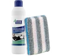 Nettoyant plaques de cuisson pour vitrocéramique et induction 250 ml avec éponge duo nettoyage et soin éclatant élimine graisses