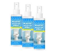 Nettoyant pour abattant WC, éliminateur de jaunissement (3 pièce) | Spray puissant pour éliminer les taches jaunes et le jaunissement du plastique des abattants WC, pour une propreté optimale