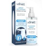 Nettoyant pour Appareils Auditifs en Spray avec Brosse Intégrée Udinett 100ml Formule Sans Alcool Nettoyage des Écouteurs Casque Bluetooth Le Séchage Rapide Élimine le Cérumen et la Saleté