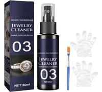 Nettoyant pour bijoux, spray de nettoyage rapide anti-ternissement, solution de nettoyage pour diamants, spray de nettoyage rapide pour bijoux, anti-ternissement, protection durable (1 pièce)