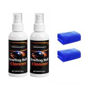 Nettoyant pour boules de bowling de qualité professionnelle,nettoyant pour boules de bowling,polissoir en spray,dissolvant d'huile et d'éraflures portable,kit de polissage en microfibre (2PCS)