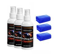 Nettoyant pour boules de bowling de qualité professionnelle,nettoyant pour boules de bowling,polissoir en spray,dissolvant d'huile et d'éraflures portable,kit de polissage en microfibre (3PCS)