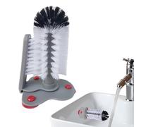 Nettoyant Pour Brosse À Bouteilles - Lave-gobelet En Verre Double Face Avec Base D'aspiration | Nettoyeur De Tasses De Bouteilles En Verre Sur Pied Fermement Fixé Pour Évier De Cuisine, Bar, Café, Res
