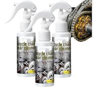 Nettoyant pour chaîne de vélo en profondeur et antirouille, spray nettoyant et dégraissant pour chaîne de vélo, kit d'entretien pour vélos, sans danger pour toutes les surfaces