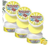 Nettoyant pour chaussures blanches, crème nettoyante et détachante multifonction, nettoyant pour chaussures blanches sans rinçage, kit de nettoyage pour chaussures blanches (3PCS)