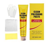 Nettoyant Pour Chrome - Performance D'élimination De L'oxydation En Profondeur, Finition Réfléchissante Haute Brillance, Poids Net 60 G + Kit D'application, Composé De Polissage Non Abrasif