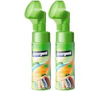 Nettoyant pour doudoune avec brosse, nettoyant en mousse sèche pour vêtements, spray nettoyant en mousse sans lavage pour doudounes (2 Pcs)