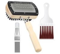 Nettoyant pour évent AC, nettoyant pour climatiseur, AC Coil Cleaner Brosse de nettoyage de bobine de 3 pièces, kit de nettoyage de climatiseur, brosse de bobine CA pour condensat