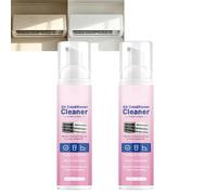 Nettoyant Pour Évent AC, Spray D'entretien AC Intérieur Facile Pour La Maison, Spray De Nettoyage En Profondeur Sans Rinçage, Spra/y D'élimination Des Odeurs À Action Rapide, Mousse Nettoyante (2Pcs)