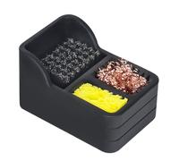 Nettoyant Pour Fer À Souder - Kit D'entretien De Pointe En Acier, Cuivre Et Silicone De 7,8 Cm | Station D'éponge En Laine De Laiton | Collecteur De Scories Résistant À La Chaleur, Sans Élimination