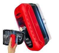 Nettoyant pour Film Huileux sur les Vitres de Voiture - Plaquette Anti-Buée,Avec Recharge De 120 Ml De Nettoyant Vitre Pour Film D'Huile,Pour Vision Claire Pare-Brise SUV Camion Tracteur Véhicule