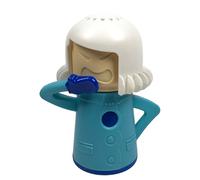 Nettoyant pour four à micro-ondes Angry Mom - Nettoyeur vapeur - Outil d'équipement de nettoyage de réfrigérateur de dessin animé, utilisant du vinaigre et de l'eau