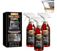 Nettoyant Pour Four Ultra-puissant, Puissant Dégraissant De Cuisine, Spray Nettoyant Polyvalent Pour Grills Et Friteuses À Air Chaud, Élimine Rapidement Et Efficacement Les Taches (3pcs)