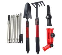 Nettoyant pour gouttières | râteau extensible pour gouttières avec tige télescopique, outil efficace pour enlever les feuilles, kit anti-rouille pour entretien extérieur à la maison