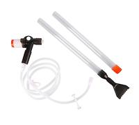 Nettoyant pour Gravier D'Aquarium Kit de Nettoyage Durable pour Aquarium avec Grattoir à Verre pour Une élimination Efficace des Débris Convient aux Amateurs d'eau Silicone Plastique Métal