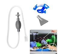 Nettoyant pour Gravier D'aquarium, Nettoyage Aquarium, Aspirateur Aquarium, aspirateur aquarium, Kit Pompe pour Nettoyage, Pompe a Siphonner Eau avec Filtre à Gravier