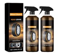 Nettoyant pour jantes de freins, nettoyant pour pneus automobiles, kit de nettoyage de jantes polyvalent et puissant, protection durable, polissage et entretien (2pcs)