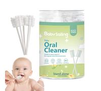 Nettoyant pour la bouche du nouveau-né | Brosse à dents gratte-langue avec manche en papier | Accessoire de nettoyage buccal sûr pour l'extérieur, les voyages et la maison