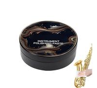 Nettoyant pour laiton - Pâte de polissage, de nettoyage et de brillance - Crème anti-ternissement pour instruments métalliques - Pour trompettes, trompettes, saxophones, meubles, lampes, poignées de