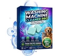 Nettoyant pour Lave-Linge Détartrant Anti-Odeur Anti-Résidus | Lot de Douze pour Lave-Linge à Chargement Frontal Élimine Saleté Calcaire Graisse Poils d'Animaux Débris pour Machines HE