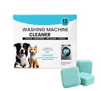 Nettoyant pour lave-linge - Nouvelles tablettes pour tambour (Modèle 2026) - Lot de 12 (1 an d'approvisionnement) - Élimine poils d'animaux et odeurs - Pour lave-linge à chargement (1 boîte)