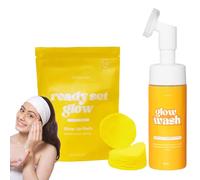 Nettoyant Pour Le Visage - Lavage Facial Éclaircissant Doux | Nettoyant Exfoliant Profond | Netoyant En Mousting Vif Pour La Peau Claire, La Routine De Soin Quotidien Et Le Teint Rayonnant