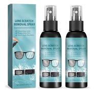 Nettoyant pour lentilles, dissolvant de rayures pour lunettes, nettoyants pour écrans vaporiser et essuyer, anti-rayures, répare les rayures, pour lunettes de soleil (2 pcs)