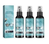 Nettoyant pour lentilles, dissolvant de rayures pour lunettes, nettoyants pour écrans vaporiser et essuyer, anti-rayures, répare les rayures, pour lunettes de soleil (3 pcs)