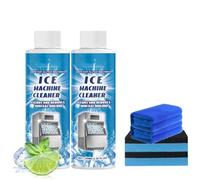 Nettoyant Pour Machine à Glaçons,Solution De Nettoyage Pour Machine à Glaçons Avec Chiffon Et éponge,Pour Comptoir,Nettoyage Efficace Du Détartrage Pour Faire De La Glace Au Goût Exceptionnel (2)