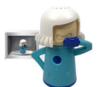 Nettoyant pour micro-ondes Angry Mom - Nettoyage à la vapeur d'une tache brute avec du vinaigre et de l'eau - Dessin animé Cool Fridge Odor Remover pour la maison, la cuisine et le bureau