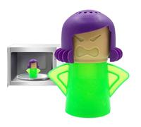 Nettoyant pour micro-ondes Angry Mom | Nettoyeur vapeur pour four à micro-ondes | Outil d'équipement de nettoyage de réfrigérateur de dessin animé, utilisant du vinaigre et de l'eau