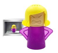 Nettoyant pour micro-ondes Angry Mom - Vapeur haute température - Outil d'équipement de nettoyage de réfrigérateur de dessin animé, utilisant du vinaigre et de l'eau