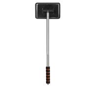 Nettoyant pour pare-brise de voiture : tube en de mât télescopique de 50,5 cm, brosse à tête rotative à 180 degrés, poignée en mousse ABS | qui se fixe automatiquement