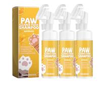 Nettoyant pour pattes de chien - 300 ml - Shampoing sec pour chiens et chats - Mousse 100 % naturelle - Soin des pattes de chien - Accessoire pour chien - Brosse à pattes de chien - Shampooing
