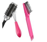 Nettoyant pour peigne à brosse à cheveux - 2 pièces Mini outil de nettoyage Brosses anti-saleté pour l'entretien du peigne à brosse à cheveux Utilisation en salon à domicile Conception portable | Ense