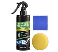 Nettoyant Pour Phares De Voiture | Spray Restauration Rénovation 120 ml | Spray Restaurateur Phare Auto,Pour Berline Camping-Car Véhicule Automobile Garage Trajets Quotidiens Conduite Urbaine Atelier