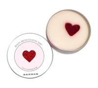 Nettoyant pour pinceaux de maquillage, shampooing en forme de cœur pour outils cosmétiques, éponge de maquillage, pour fond de teint, poudre, fard à paupières, vanité