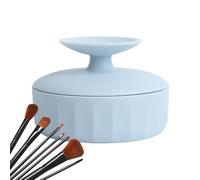 Nettoyant pour pinceaux de maquillage : tapis de nettoyage, outil sec et humide, accessoire de rangement de support | Organisation de comptoir de salle de bain de coiffeuse pour lavage des brosses,
