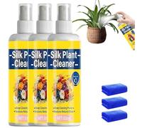 Nettoyant pour plantes et fleurs artificielles, spray nettoyant pour plantes en soie sans lingette, détachant doux pour arbres et feuillages artificiels, séchage rapide et sans traces (3pcs)